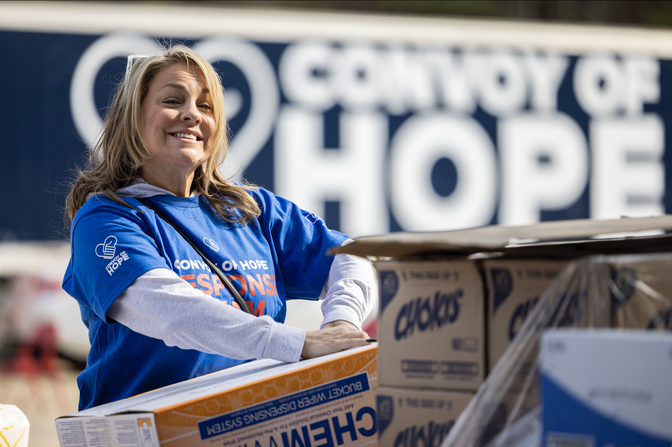 Convoy of Hope volunteer